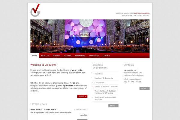 VG theme site design template sample