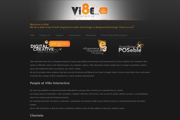 vi8e.com site used Sharpfolio