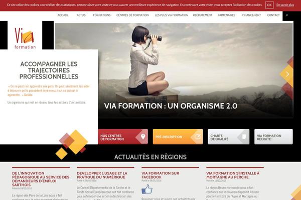 viaformation.fr site used Atm-theme