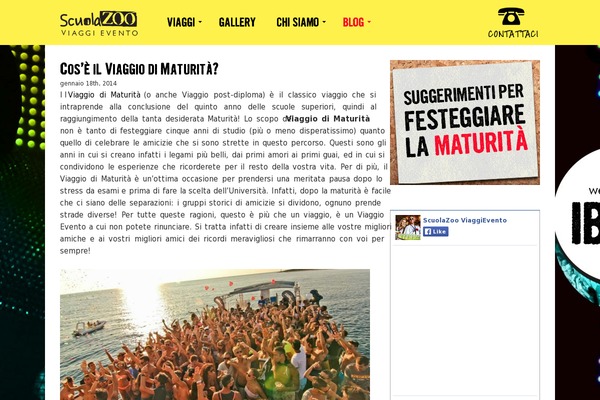 viaggiomaturita.com site used Scuolazoo-viaggi