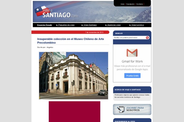 viajeasantiago.com site used Theme-clarinada-v7