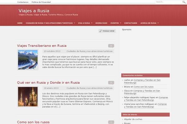 viajesarusia.org site used Monoshade