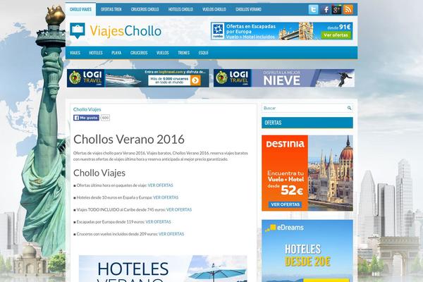 viajeschollo.es site used Travelplan