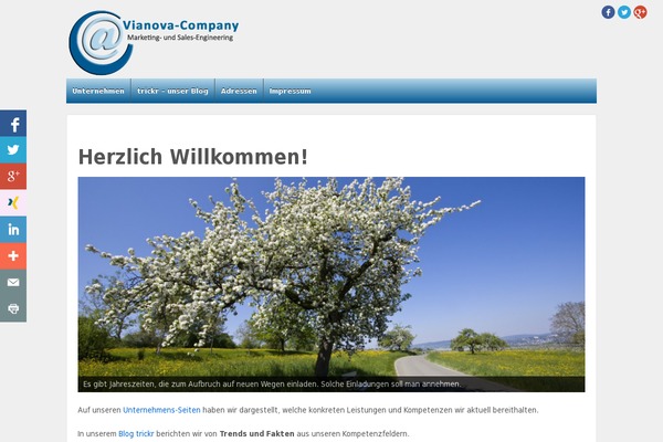 vianova-company.de site used Simplus-blog