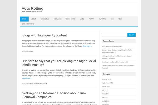 WordPress website example screenshot