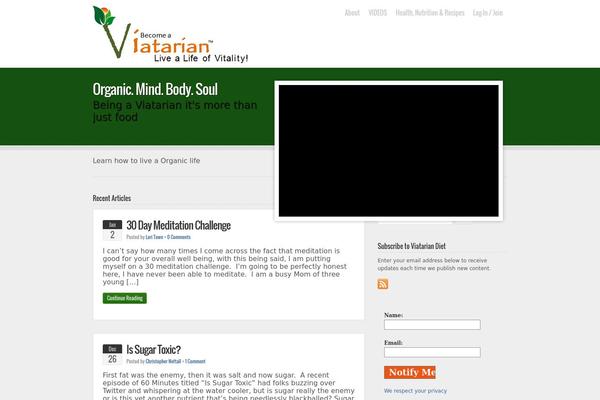 viatarian.com site used Wp-attract