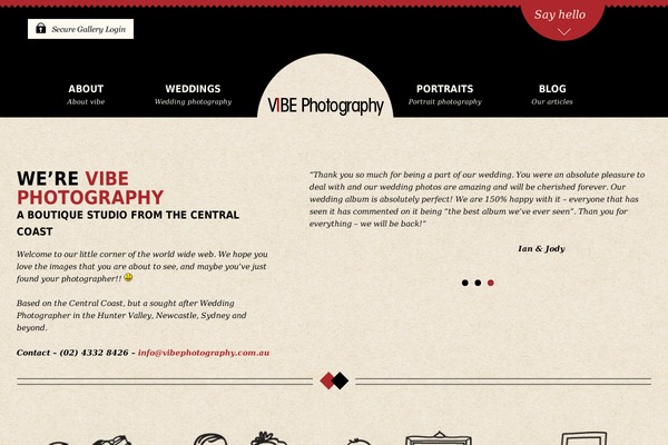 vibephotography.com.au site used Impulsetheme