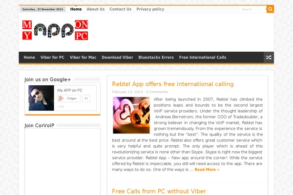 WordPress website example screenshot