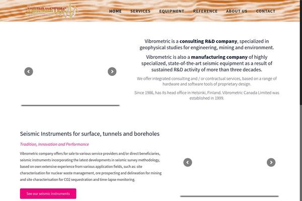 vibrometric.com site used Vibro