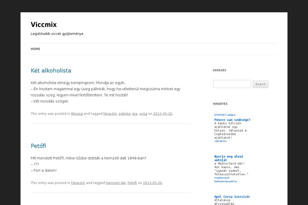 Twenty Twelve theme site design template sample