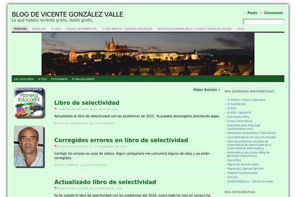 vicentegonzalezvalle.es site used Twenty Sixteen