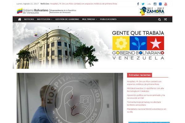 vicepresidencia.gob.ve site used Vp-theme