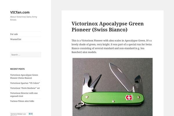 Twenty Fifteen theme site design template sample
