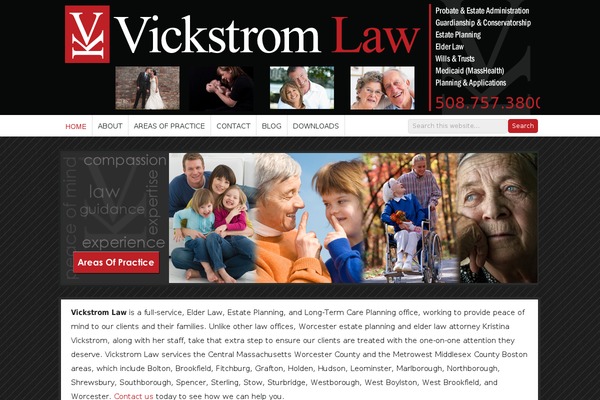 vickstromlaw.com site used Nitrous Child Theme