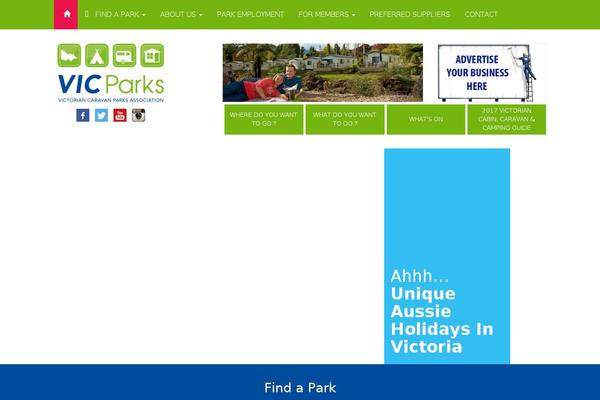 vicparks.com.au site used Vicparks-theme