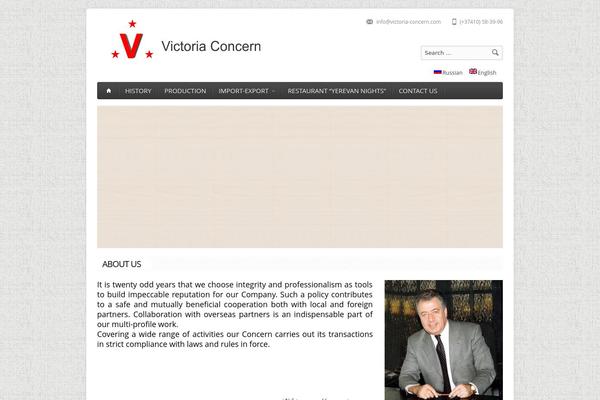 Victoria theme site design template sample