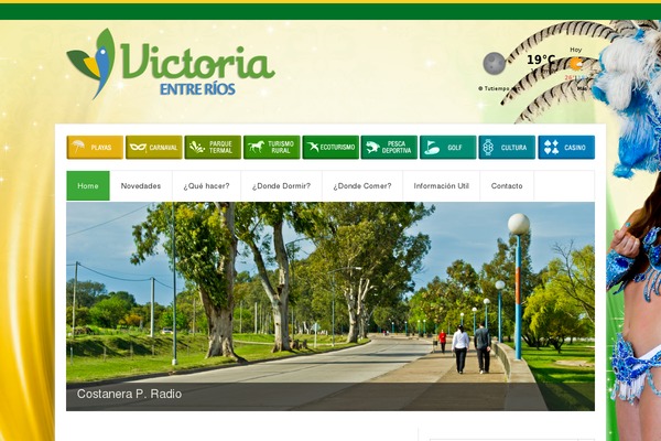 victoria.tur.ar site used Travel Agency