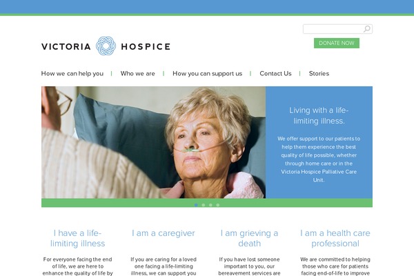 victoriahospice.org site used Leap-foundation