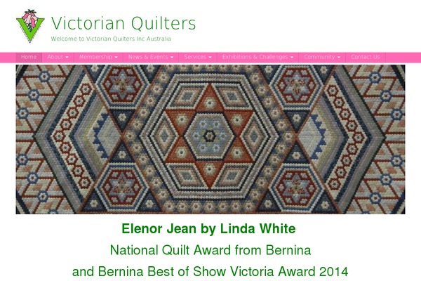 victorianquilters.org site used Unite