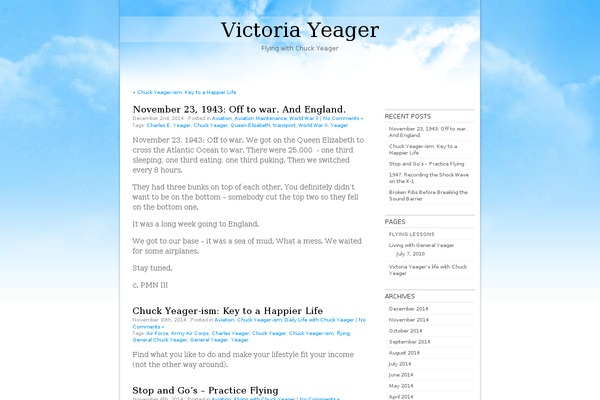 victoriayeager.com site used Blueclouds