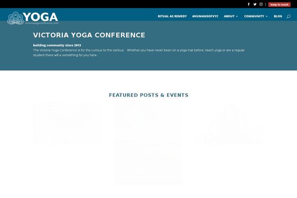 victoriayogaconference.com site used Nikis-web-design