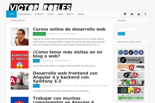 victorroblesweb.es site used Victor-robles-nx
