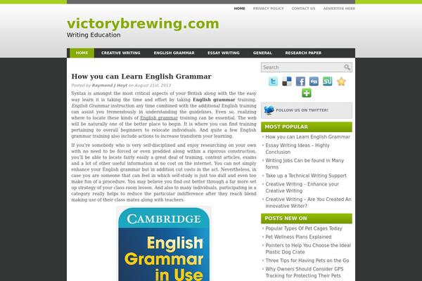 victorybrewing.com site used Ieducation