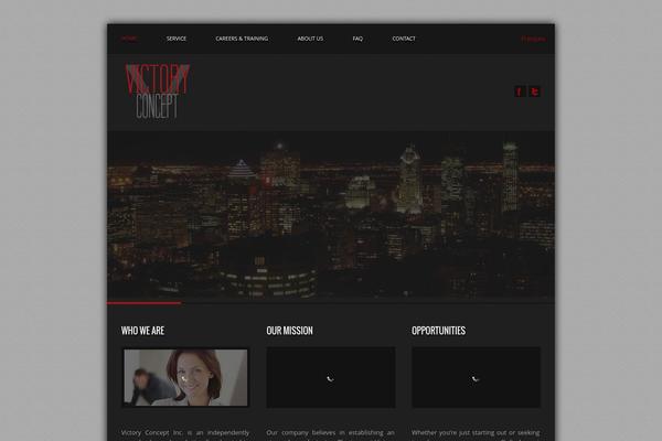 Gotham theme site design template sample