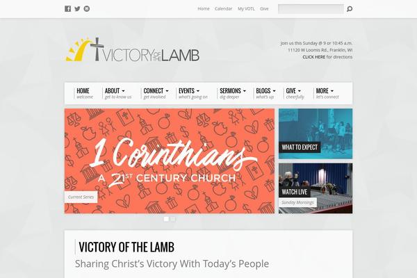 Resurrect theme site design template sample