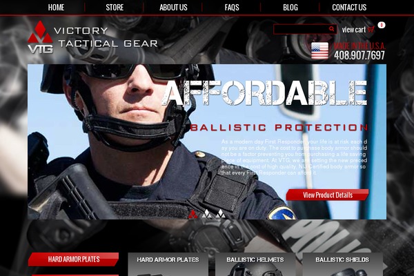 victorytacticalgear.com site used Starter Theme