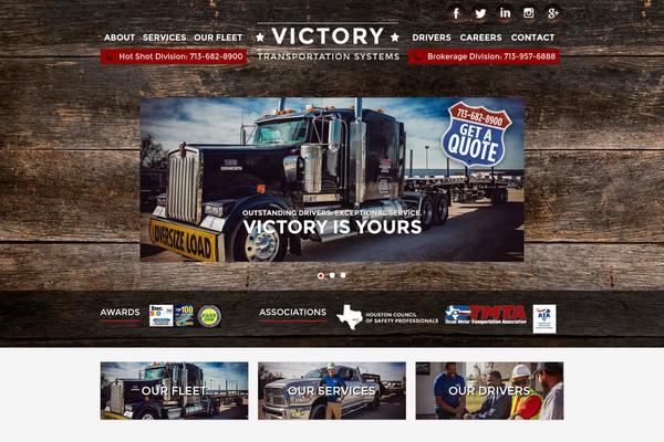 Victory theme site design template sample