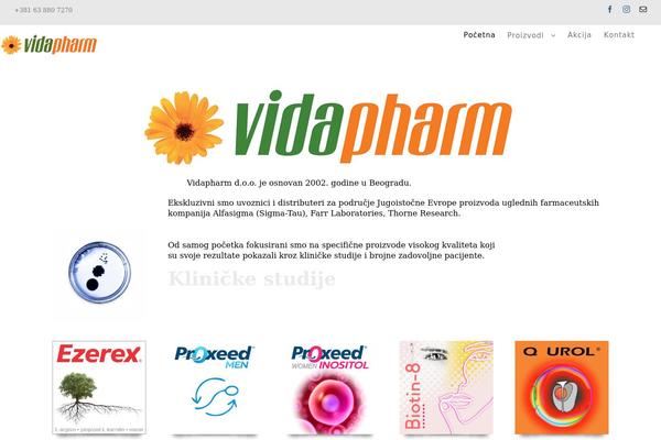 vidapharm.rs site used Avada Child Theme