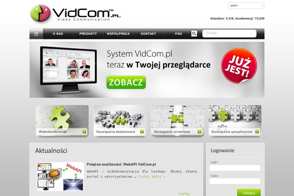 vidcom.pl site used Vidcom