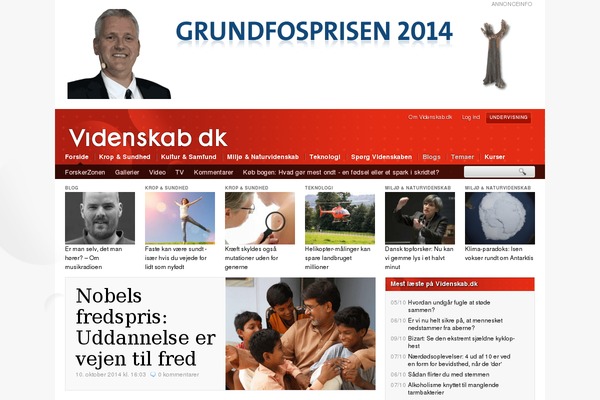 videnskab.dk site used Videnskab-wp-theme