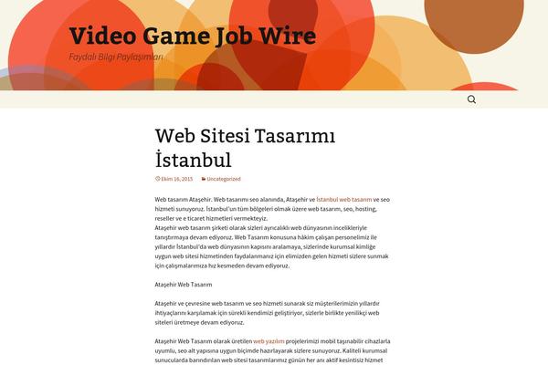 Twenty Thirteen theme site design template sample