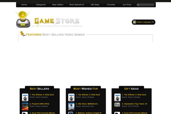 videogamereleases.info site used Template