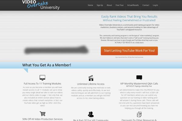 videoovertakeuniversity.com site used Optimizepress