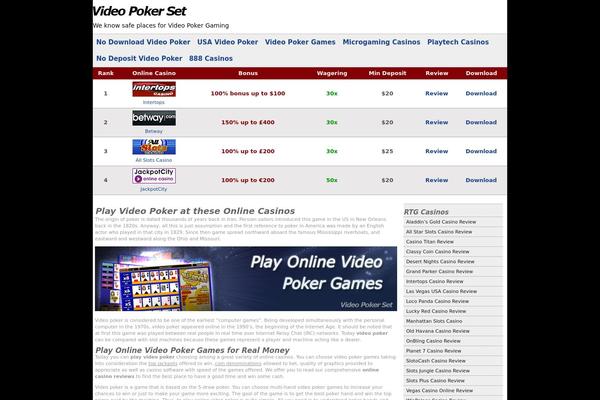 videopokerset.com site used Airey