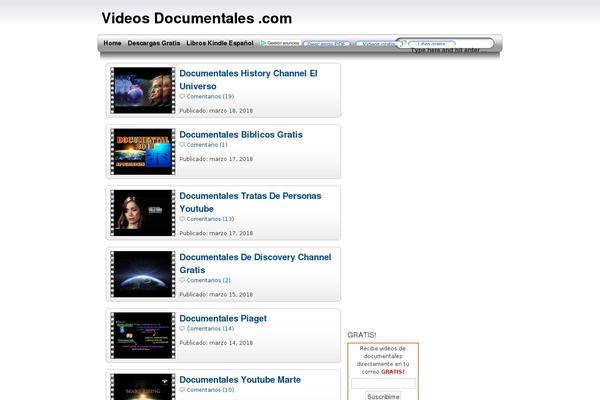 videosdocumentales.com site used Wptube