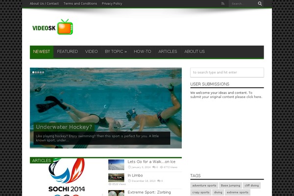 Jarida theme site design template sample