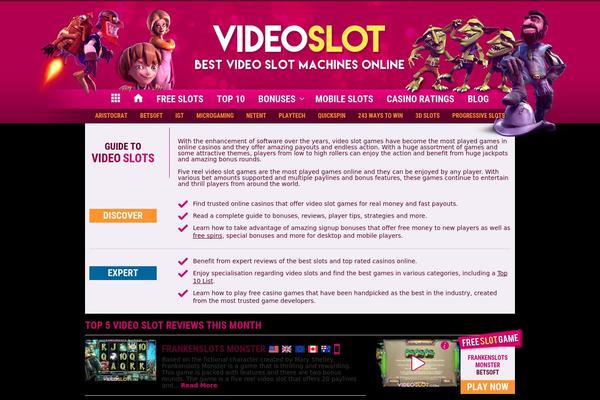 videoslot.com site used Vs