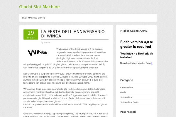 WordPress website example screenshot