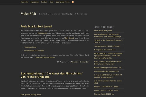 WordPress website example screenshot