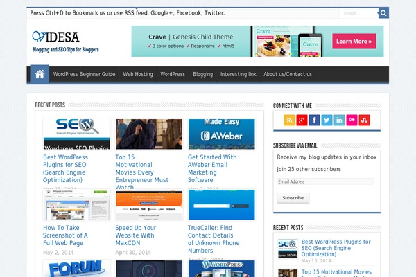 WordPress website example screenshot