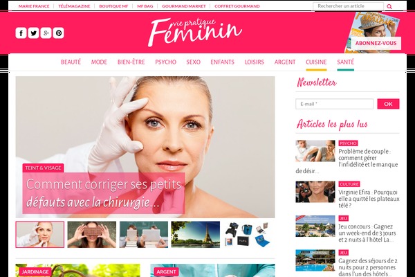 viepratique.fr site used Feminin
