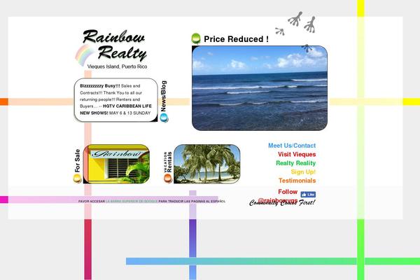 Rainbow theme site design template sample