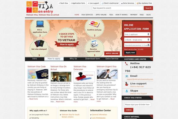 vietnamvisaonentry.com site used Entry