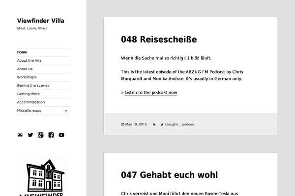 Twenty Fifteen theme site design template sample