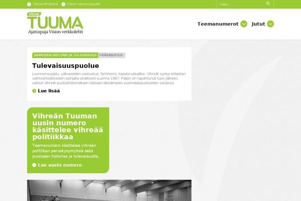 vihreatuuma.fi site used Vihreatuuma