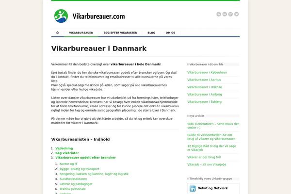 vikarbureauer.com site used Vikarpioneer